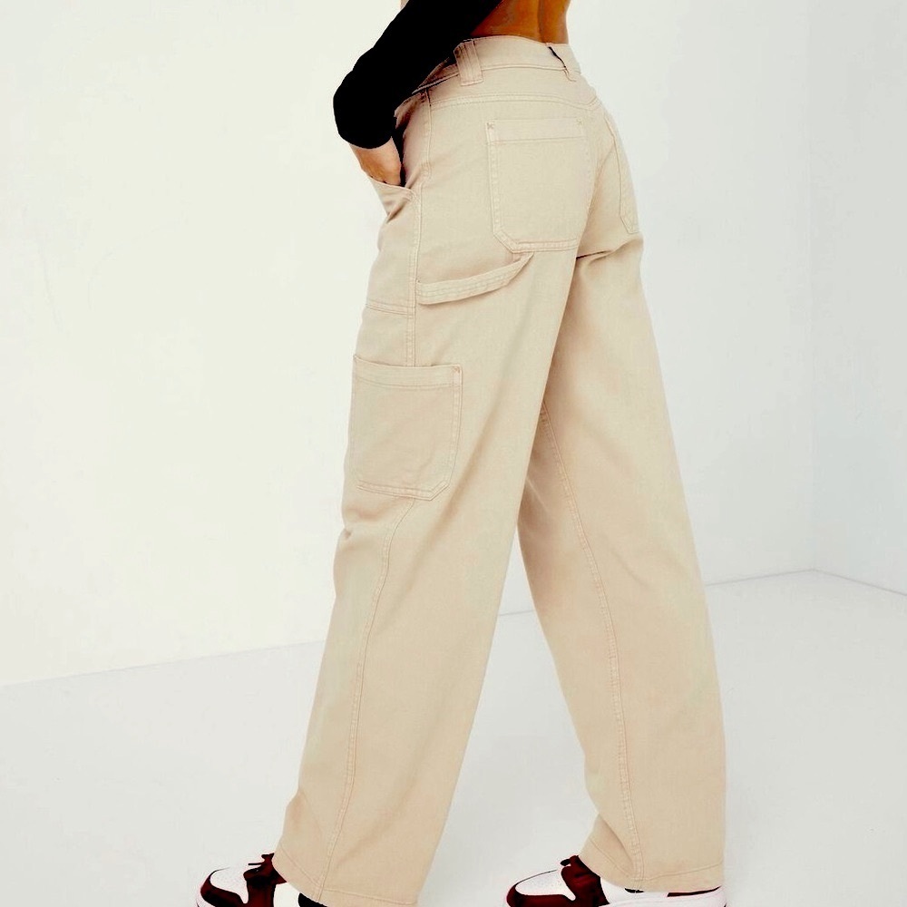 Garage Tan Straight Leg Carpenter Pants